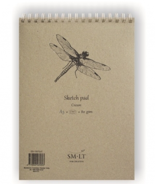 Скетчбук для графики SM-LT Art Authentic Cream 80г/м2 A5 70 листов спираль по короткой стороне