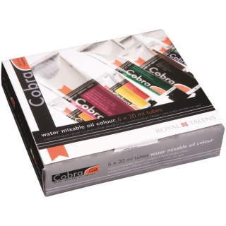 Набор водорастворимых масляных красок Cobra Artist Royal Talens, 6 цветов