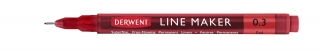 Набор капиллярных ручек Derwent Line Maker 6 штук (0.3мм разноцветные) в картонной упаковке