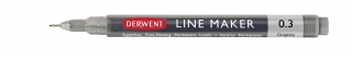 Набор капиллярных ручек Line Maker 3 штуки (графит) в картонной упаковке Derwent