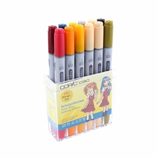 Набор маркеров для скетчинга Copic Ciao "School uniforms", 12 цветов