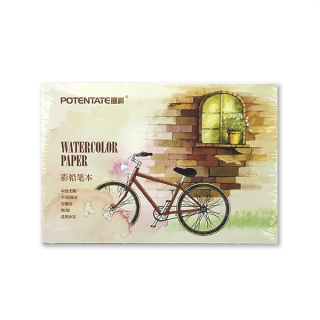 Альбом для акварельных карандашей Watercolor Pencil Pad POTENTATE, 230 г/кв.м, 12 л, 15,5x10,5 см