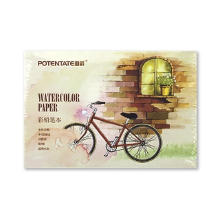 Альбом для акварельных карандашей Watercolor Pencil Pad POTENTATE, 230 г/кв.м, 12л, 21х15,5 см