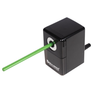 Точилка механическая Brauberg "Black Jack", металлический механизм, цвет черный