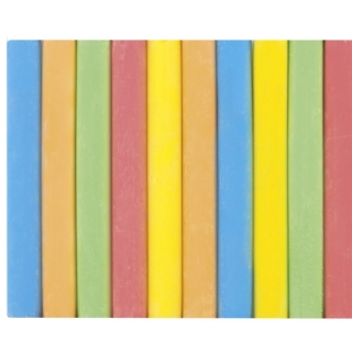 Мел цветной Brauberg, антипыль, набор 10 шт., круглый