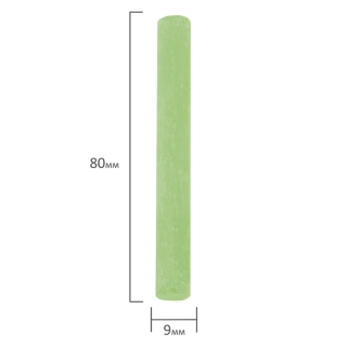 Мел цветной Brauberg, антипыль, набор 10 шт., круглый