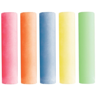 Мел цветной Brauberg, набор 10 шт., для рисования на асфальте, круглый