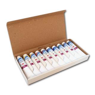 Универсальные акриловые краски «Ладога» НЕВСКАЯ ПАЛИТРА, набор 10 цветов по 46 мл