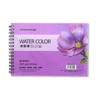 Альбом для акварели Watercolor Pad POTENTATE, 230 г/кв.м, 20 л, формат 13,5x19,5 см