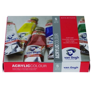 Набор акриловых красок Royal Talens Van Gogh Стартовый, 5 цветов по 40 мл