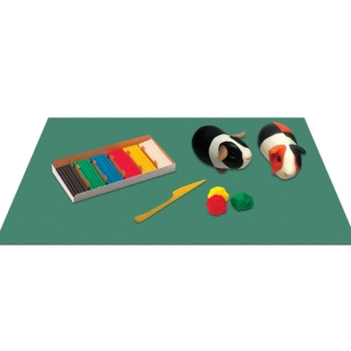 Набор для уроков труда Юнландия, клеенка ПВХ 40x69 см, фартук-накидка с рукавами, фиолетовый