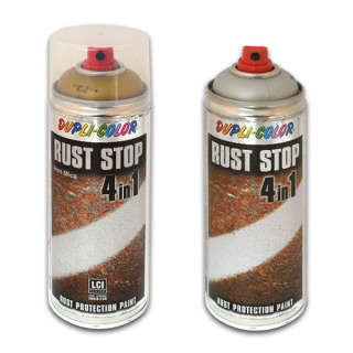 Эмаль антикоррозийная по ржавчине 4 в 1 Rust Stop DUPLI-COLOR металлик, 520 мл