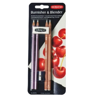 Набор карандашей для растушевки и полировки Derwent Burnisher & Blender, 6 предм.