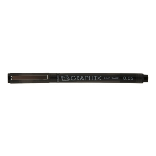 Ручка капиллярная Derwent Graphik Line Maker 0.05, черный
