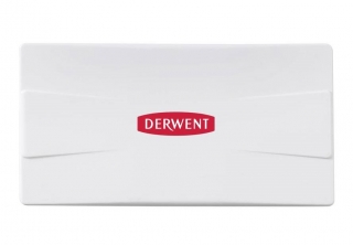 Набор акварельных чернильных кювет Derwent Inktense Paint Pan Travel Set, 12 цветов, 1 кисть, губка