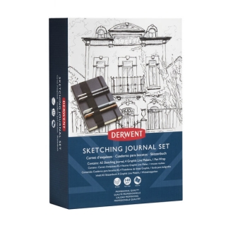 Набор капиллярных ручек Derwent Graphik Line Maker, 4 ручки+Sketching Journal