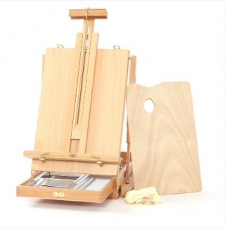 Этюдник с ремнем "Московская палитра", палитра, регулируемая высота, 78*100*145(183)см, бук