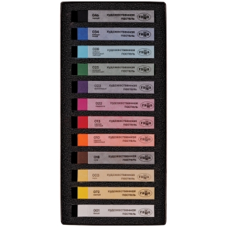 Пастель сухая художественная Гамма "Старый мастер", 12 цветов