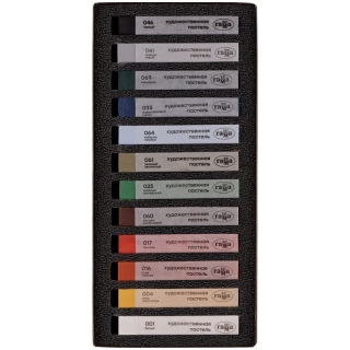 Пастель сухая художественная Гамма "Старый мастер. Пейзаж", 12 цветов