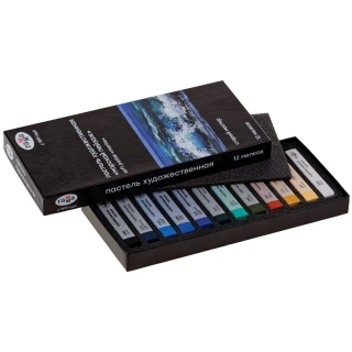 Пастель сухая художественная Гамма "Старый мастер. Морской пейзаж", 12 цветов