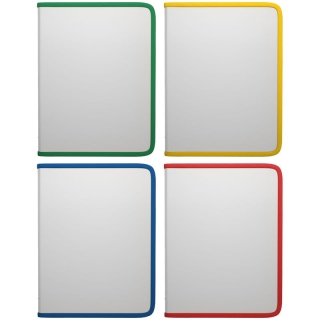 Папка на молнии Erich Krause "Glance Clear" A5+, 500мкм, прозрачная, ассорти