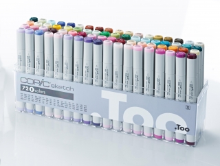 Набор маркеров Copic Sketch Е 72 штуки в пластиковой упаковке