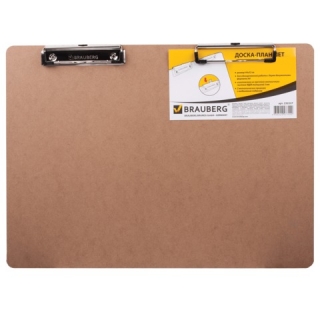 Доска-планшет А3 (440х320 мм) Brauberg "Eco" с двумя прижимами, МДФ, 3 мм