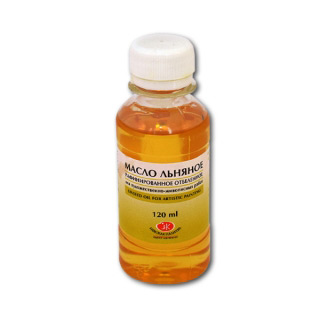 Масло льняное НЕВСКАЯ ПАЛИТРА для художественных масляных красок, 120 мл