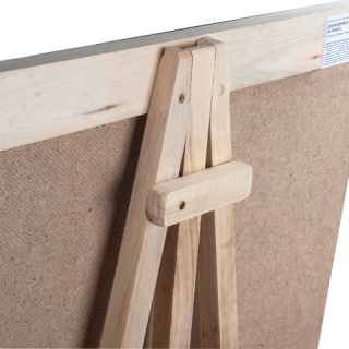 Доска меловая на треноге Пифагор, 42х45 см, с мелком и губкой, черная