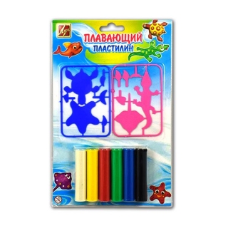 Набор плавающего пластилина ЛУЧ с пластмассовыми деталями