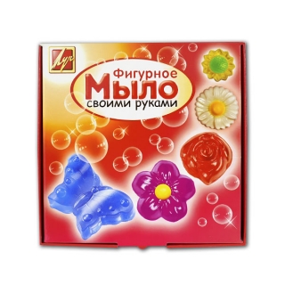 Творческий набор для изготовления мыла "Цветы" ЛУЧ с формочками