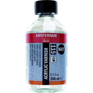 Защитный финишный лак для акрила Amsterdam Royal Talens глянцевый и матовый, 250мл