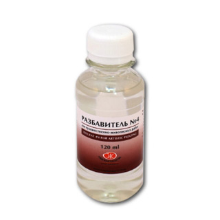 Разбавитель №4 НЕВСКАЯ ПАЛИТРА Пинен для красок (масло, акрил, алкид) и лаков, 120 мл