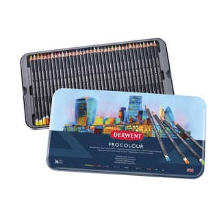 Набор цветных карандашей Derwent Procolour 36 цв., металлический пенал