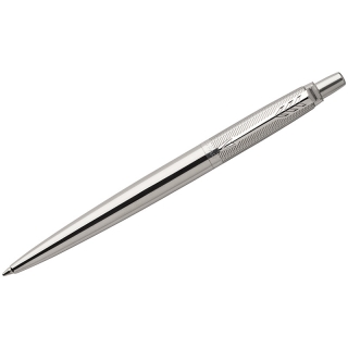 Ручка шариковая Parker "Jotter Premium Stainless Steel Diagonal CT" синяя, 1,0мм, кнопоч., подар.уп.