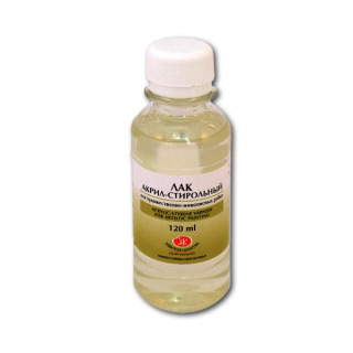 Лак акрил-стирольный НЕВСКАЯ ПАЛИТРА для масляной живописи, 120 мл