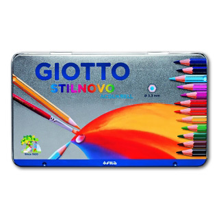 Набор цветных акварельных карандашей Giotto Scat metallo FILA, 12 цветов