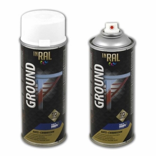 Аэрозольная антикоррозийная грунтовка по металлу RAL «Ground» Inral, 400 мл