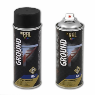 Аэрозольная антикоррозийная грунтовка по металлу RAL «Ground» Inral, 400 мл