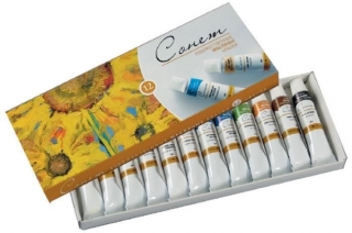 Набор масляных красок Сонет Невская Палитра, 12 цв. по 10 мл