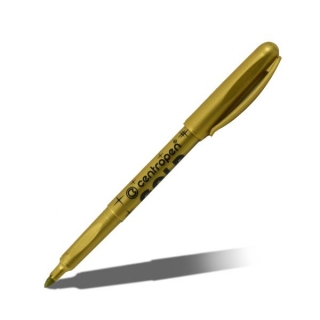 Перманентные спиртовые маркеры Centropen для декорирования, поштучно, золото, серебро, 1.8 мм