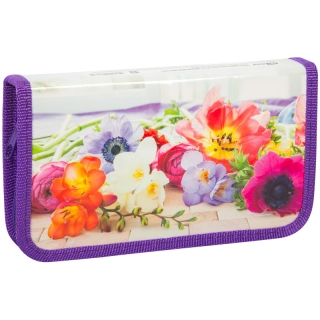 Пенал 1 отделение, 190*115 ArtSpace "Цветы", ламинация