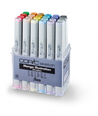 Набор маркеров COPIC Sketch холодный серый CG, 12 цветов