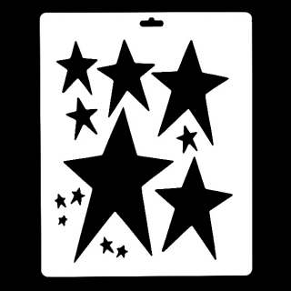 Гибкий трафарет Сонет НЕВСКАЯ ПАЛИТРА, Звезды, 25х22 см