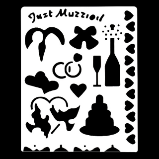 Гибкий трафарет Сонет НЕВСКАЯ ПАЛИТРА, Свадьба, 25,5х20,5 см