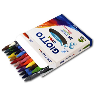 Восковые карандаши GIOTTO Cera Ast FILA для детского творчества и рисования, 24 цвета