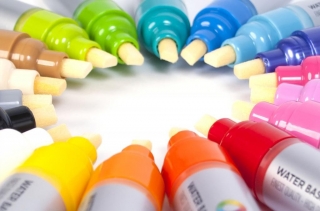 Маркер акриловый заправляемый MTN Water Based Markers Chisel, скошенный пишущий узел, высокопигментированный, 8 мм