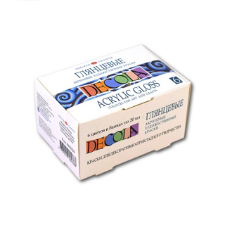 Акриловые глянцевые краски Decola НЕВСКАЯ ПАЛИТРА, набор 6 цветов по 20 мл