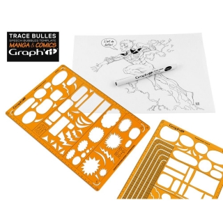 Трафарет Graph-It Комиксы Манга А 21*29,7см