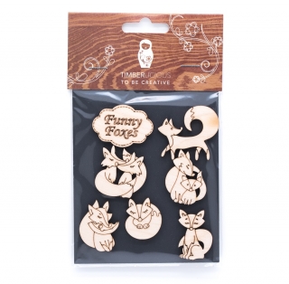 Набор деревянных заготовок Timberlicious для декорирования Animals 3 10х16см